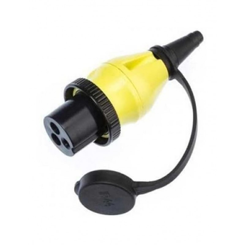 Mufa 32A/ 250Vac (2p/3w) pentru alimentare cu otel inoxidabil Mufa 32A/ 250Vac (2p/3w) pentru alimentare cu otel inoxidabil - Panouri Fotovoltaice